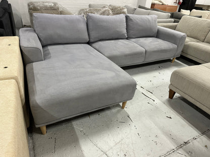 Great quality Light blue  L shape sofa. OzDesign brand.