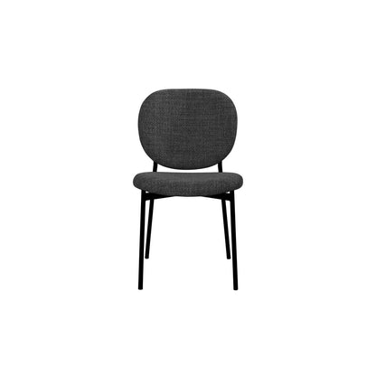 Noir Curve Upholstered Dining Chair