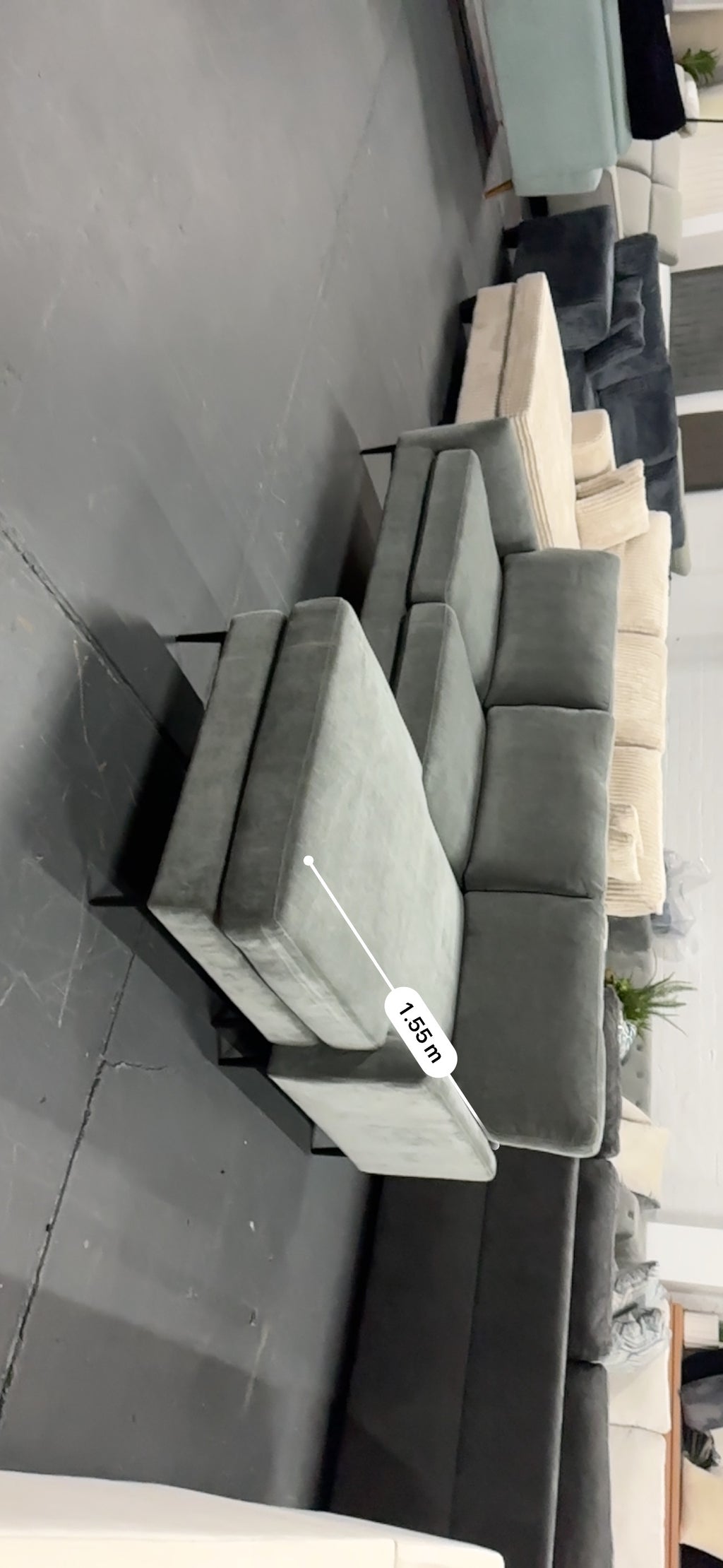 Aida Reversible Chaise Sofa – Grey