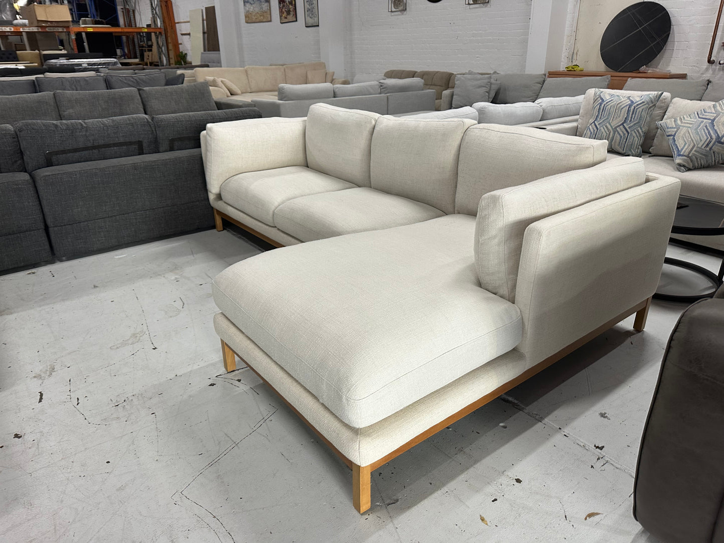 High Quality Fabric Sofa (Pre-Owned) All cushions removable and machine washable!