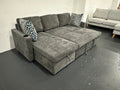 Lisa Sofa Bed, Dark grey/ Charcoal color