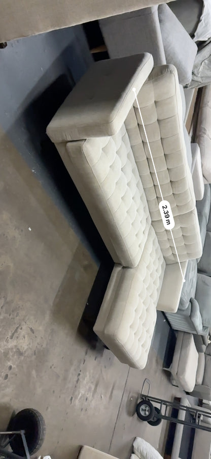 🔥 Lounge Lovers Harriet Modular Sofa + Matching Ottoman – As New! 🔥