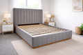 Solid Upholstered Bed Frame