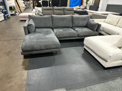 🔥 DESIGNER RHINO FABRIC L-SHAPE SOFA 🔥