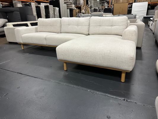 🔥 OZDESIGN LUXURY L-SHAPE SOFA – CREAM 🔥