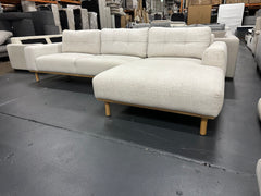 OZ Design L Shape Sofa – Cream | Excellent Condition | Steam Cleaned