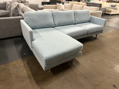 Freedom furniture Dockland model! Light blue L-Shape Sofa (Pre-Owned) professionally cleaned