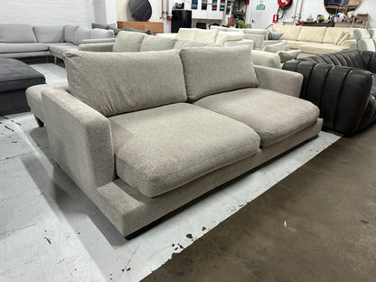 Massive deep seats 2.5 - 3 seater sofa. Feather filled cushions. Removable washable covers