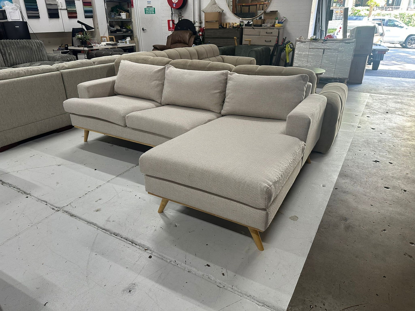 Fantastic Furniture L-Shape Chaise Sofa – Removable Covers | Professionally Cleaned