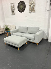 ✨ NICK SCALI SOFA + MATCHING OTTOMAN – AS NEW CONDITION! ✨