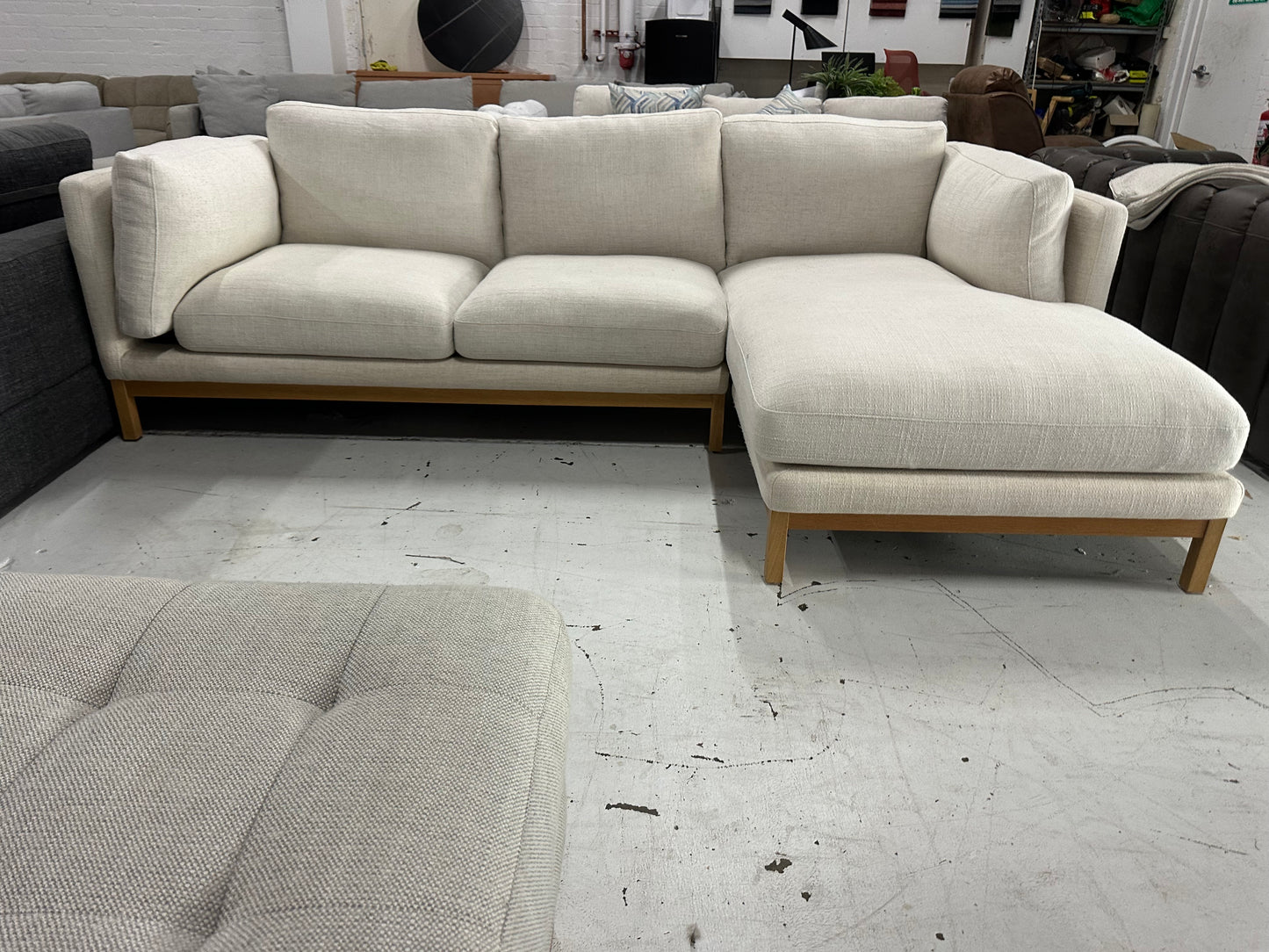 High Quality Fabric Sofa (Pre-Owned) All cushions removable and machine washable!