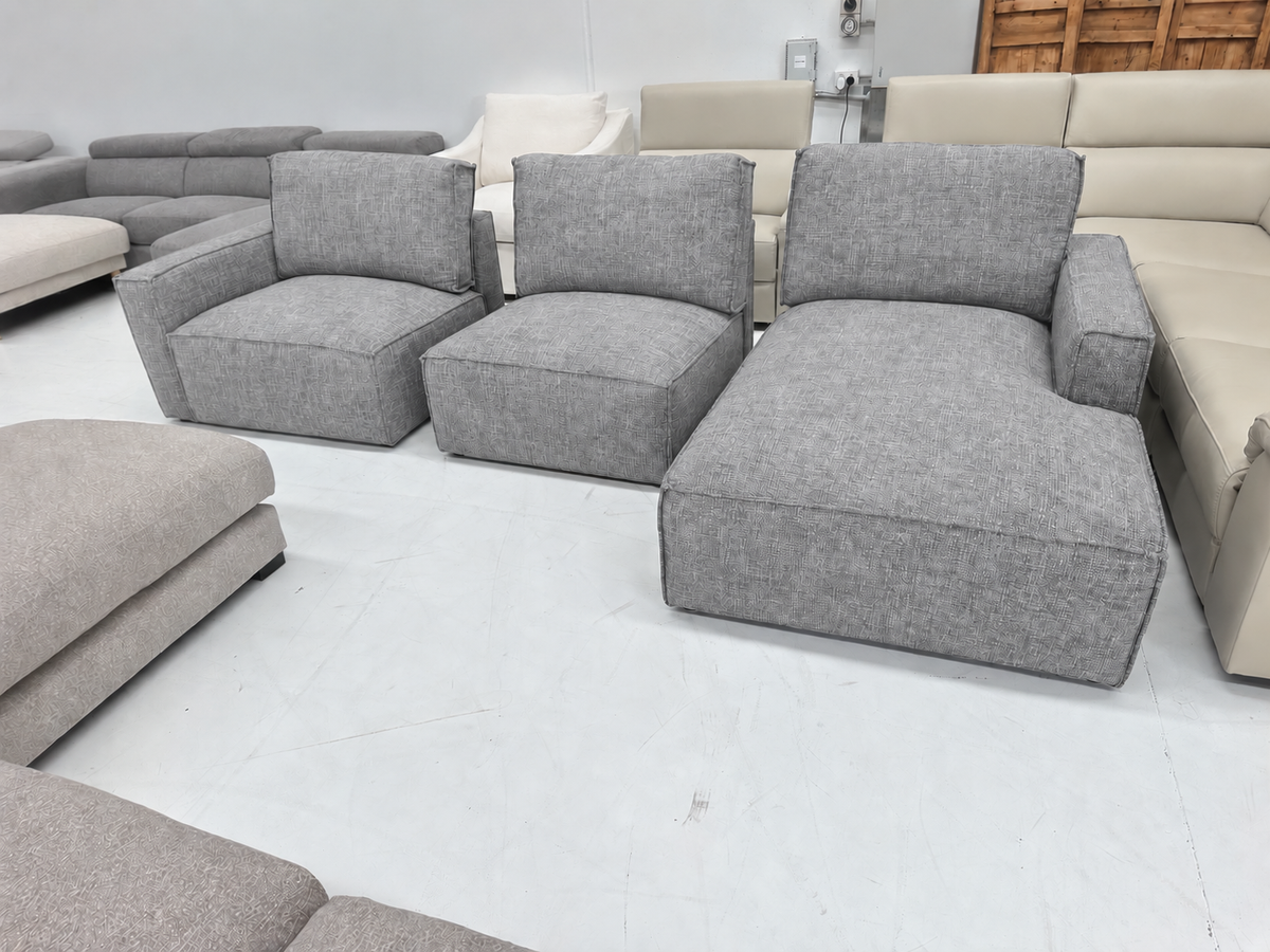 🛋️ Modular Cloud Style L shape Sofa – Fully attached cushions