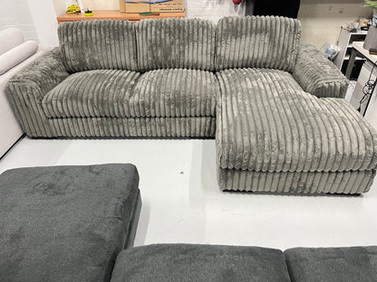 Gordon Corduroy Sofa RHF Chaise