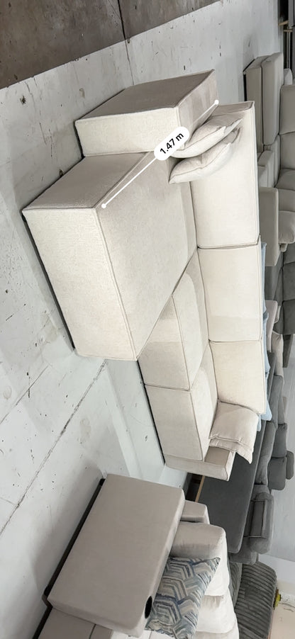 Amelia L Shape Sofa. Reversible chaise.