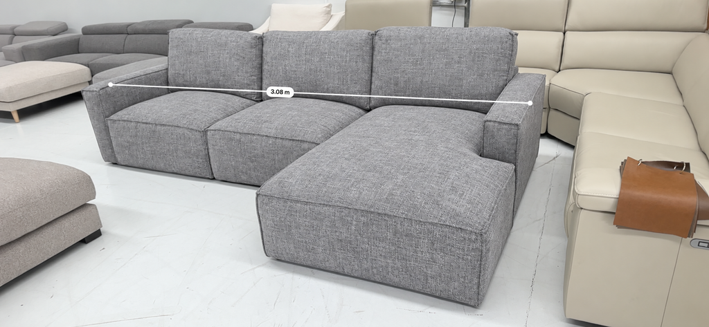 🛋️ Modular Cloud Style L shape Sofa – Fully attached cushions