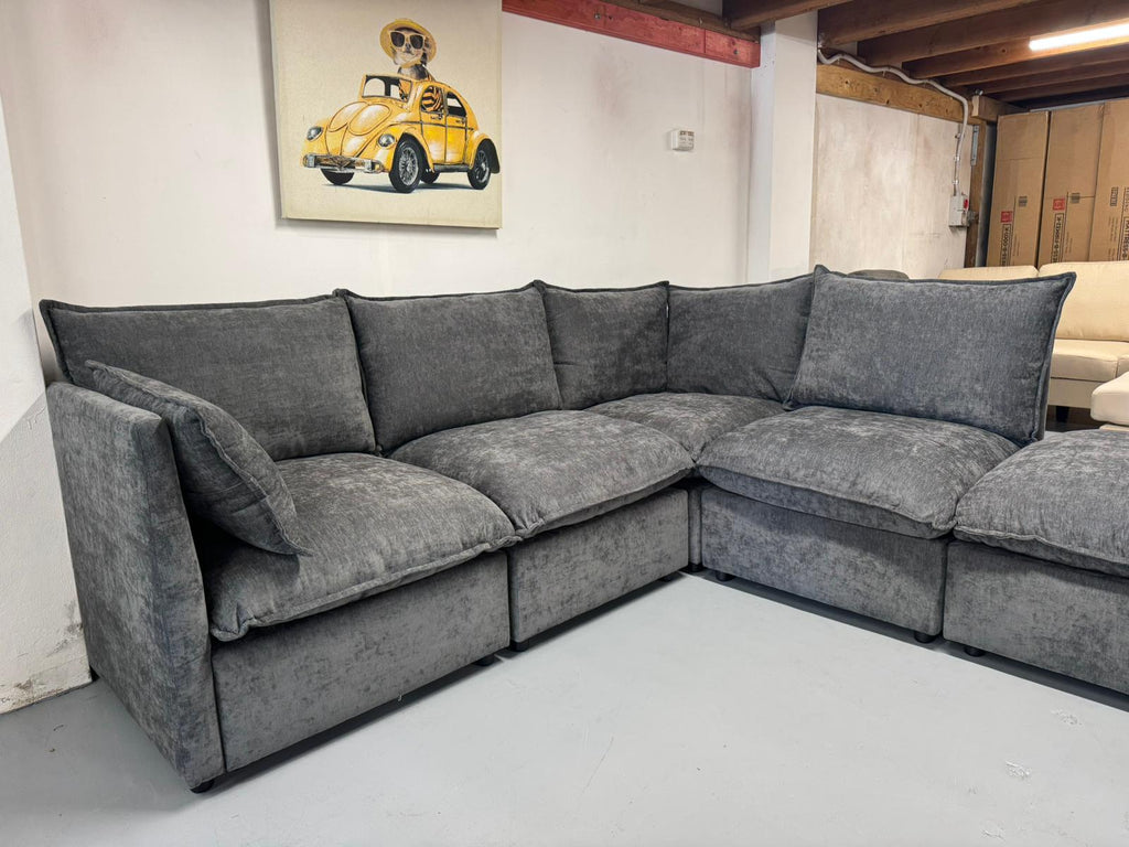 🛋️ Modular Cloud Style L shape Sofa – Fully Customisable Layout | Washable Covers