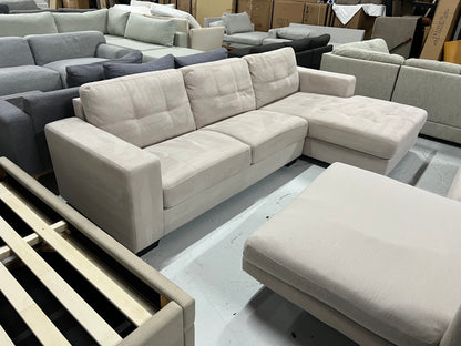 High Quality Fabric Sofa (Pre-Owned) All cushions attached and don’t move for ultimate comfort.