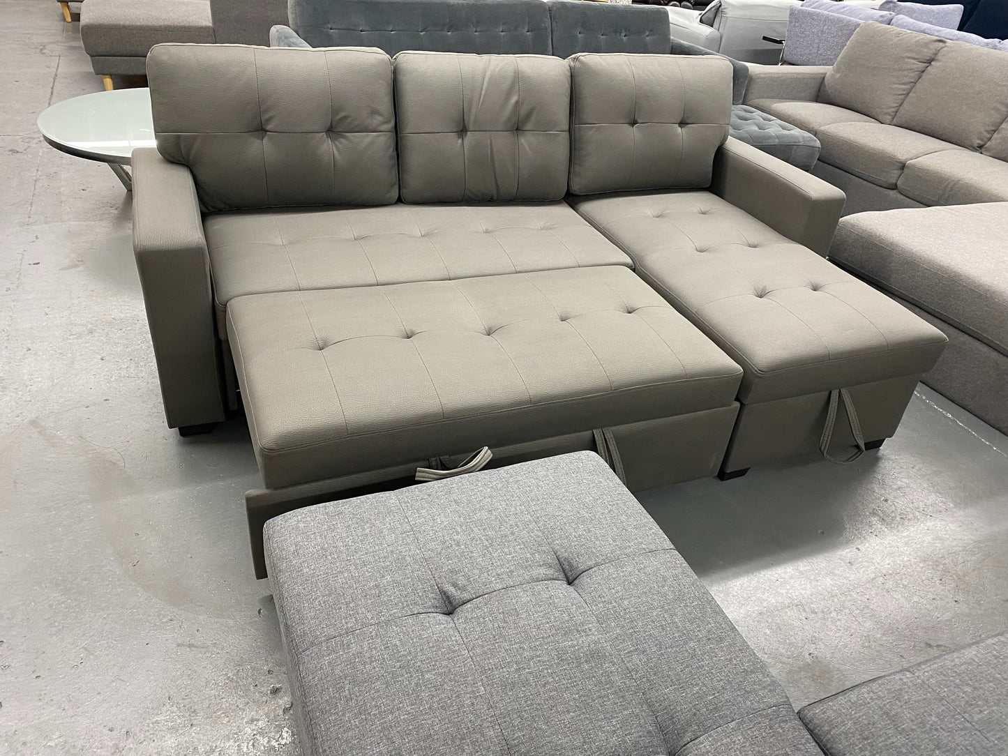 Lisa Sofa Bed with Storage (Dark Grey)