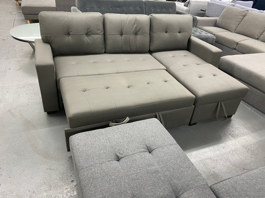Dark Grey/Charcoal Lisa Sofa Bed with Storage