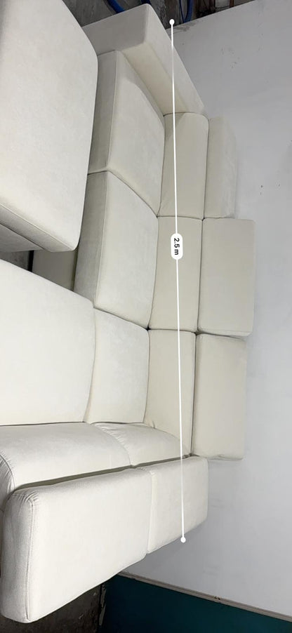 Oslo Luxe Reversible Pull-Out Sofa Bed with Adjustable Headrests & Storage – Cream Linen