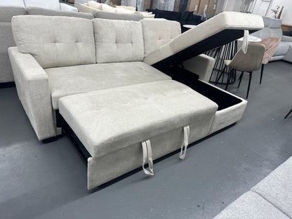 Oslo Pull-Out Sofa Bed with Storage – Space-Saving Modern Design