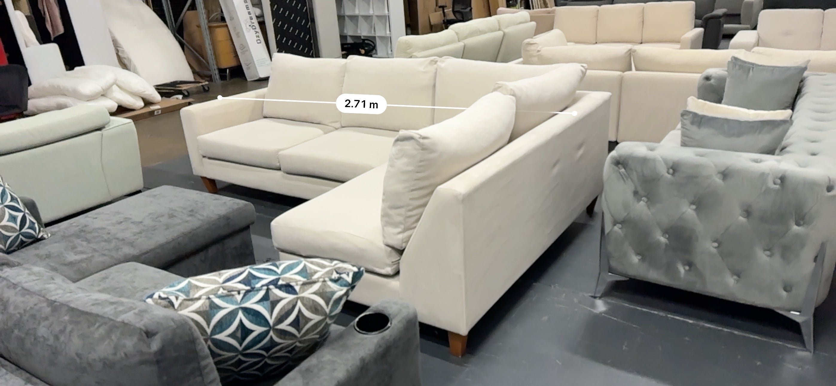 🔥 Lounge Lovers Harriet Modular Sofa + Matching Ottoman – As New! 🔥