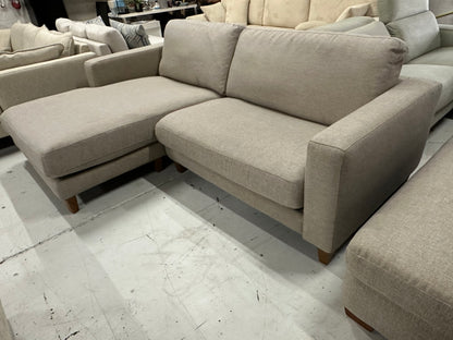 Plush sofas L shape with a matching long ottoman  Premium Modern Lounge