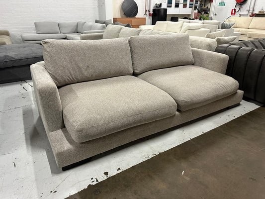 Massive deep seats 2.5 - 3 seater sofa. Feather filled cushions. Removable washable covers