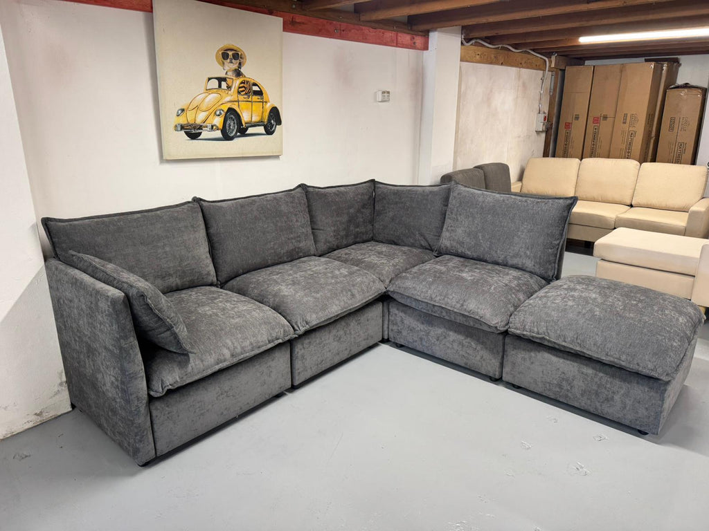 🛋️ Modular Cloud Style L shape Sofa – Fully Customisable Layout | Washable Covers