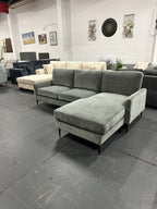 Aida Reversible Chaise L shape Sofa – Grey