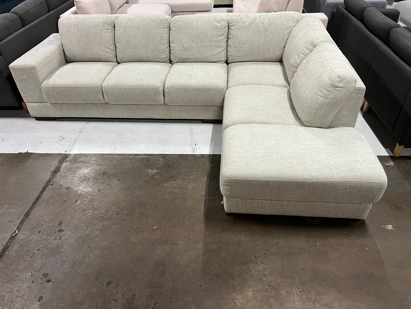 Affordable Grey Color. Brand Plush sofa! color 4-5 seater sofa.