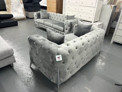 ✨ Chesterfield Velvet Sofa Set – Luxury 3 + 2 Seater Lounge Suite ✨