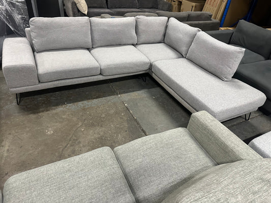 Large comfortable Focus on L shape sofa. As new condition professionally cleaned