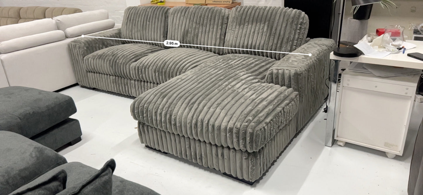 Gordon Corduroy Sofa RHF Chaise