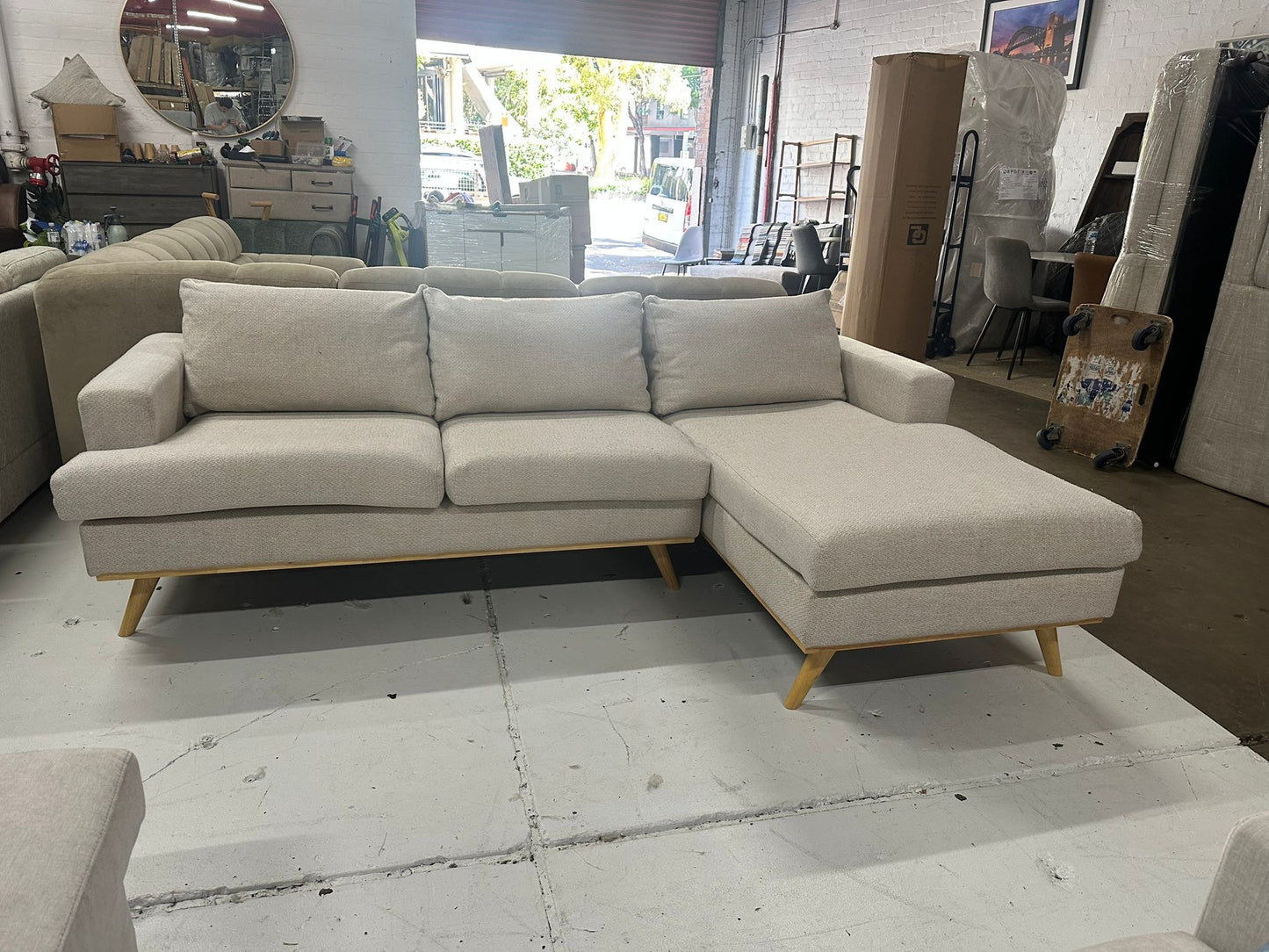 Fantastic Furniture L-Shape Chaise Sofa – Removable Covers | Professionally Cleaned