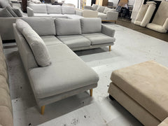 Spacious light grey color Lounge lovers Harriet model