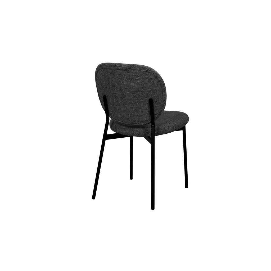 Noir Curve Upholstered Dining Chair