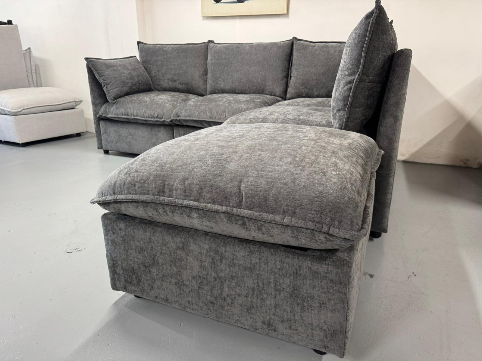 🛋️ Modular Cloud Style Sofa – Fully Customisable Layout | Washable Covers