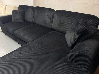 Noosa Reversible chaise corduroy sofa. Removable and washable covers