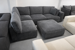 Oslo Luxe Modular Sofa. 5 Separate pieces dark grey color