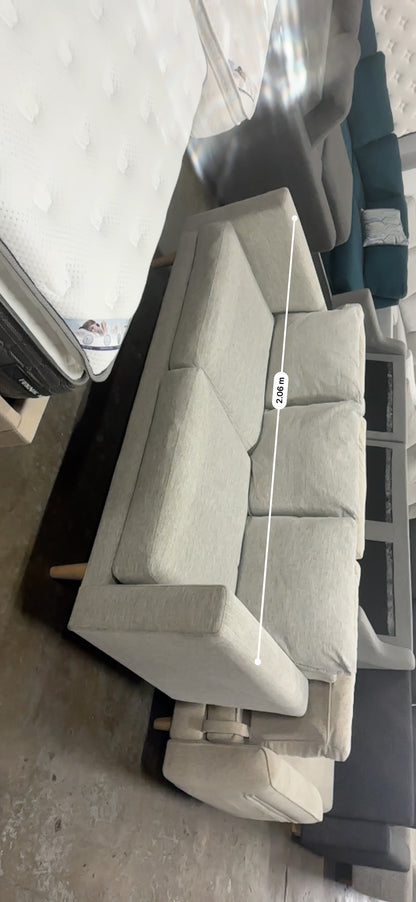 Designer Light Grey 3 seater  Sofa (Pre-Owned)