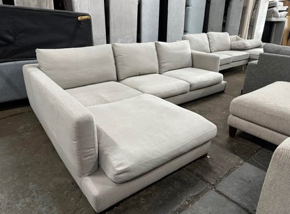 Beautiful light grey color super comfy Freedom Hamilton  couch. All cushion covers removable and machine washable.