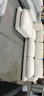 L-Shape Chaise Sofa with Pocket Spring, Foam & Feather Cushions