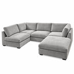 L Shape Wonda Modular Sofa – Light Grey