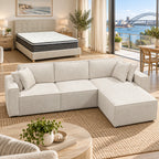 Carelli Reversible Chaise Sofabed & Queen Bed Set