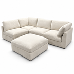 L Shape Wonda Modular Sofa – Cream