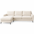 Aida Reversible Chaise L shape Sofa – Cream