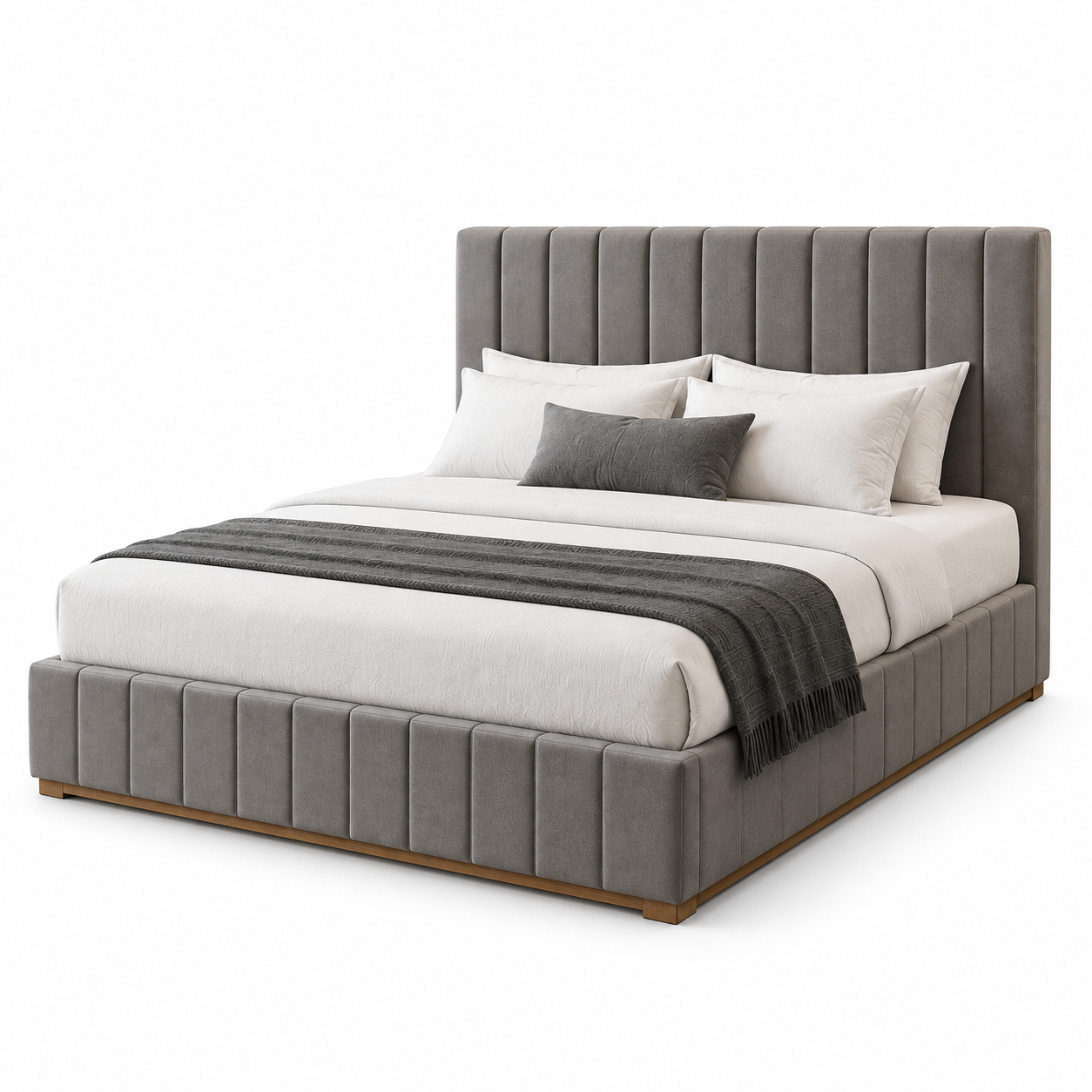 Compact sofabed with storage and queen bed set