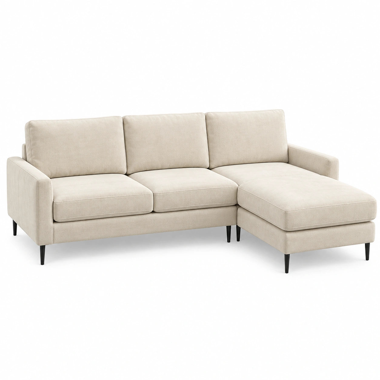 Dark grey corduroy sofa and queen bed set