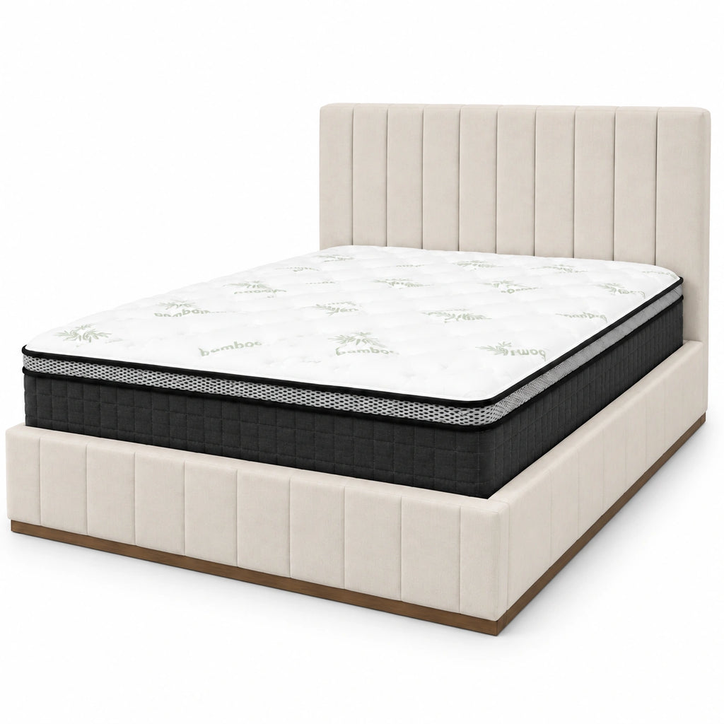 Lisa tufted sofabed and queen bed set